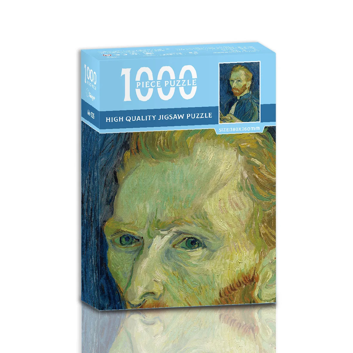Mini puzzle de 1000 pièces – Puzzle de peinture à l'huile célèbre de Van Gogh pour adultes, jeu de puzzle d'art 38 × 26 cm, jouet éducatif casse-tête et cadeau de Noël