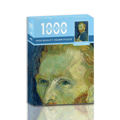 Mini puzzle de 1000 pièces – Puzzle de peinture à l'huile célèbre de Van Gogh pour adultes, jeu de puzzle d'art 38 × 26 cm, jouet éducatif casse-tête et cadeau de Noël