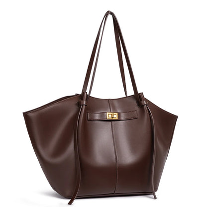 Large Capacity Bat-Shaped Women's Handbag Trendy Shoulder Crossbody Bag High Street Style