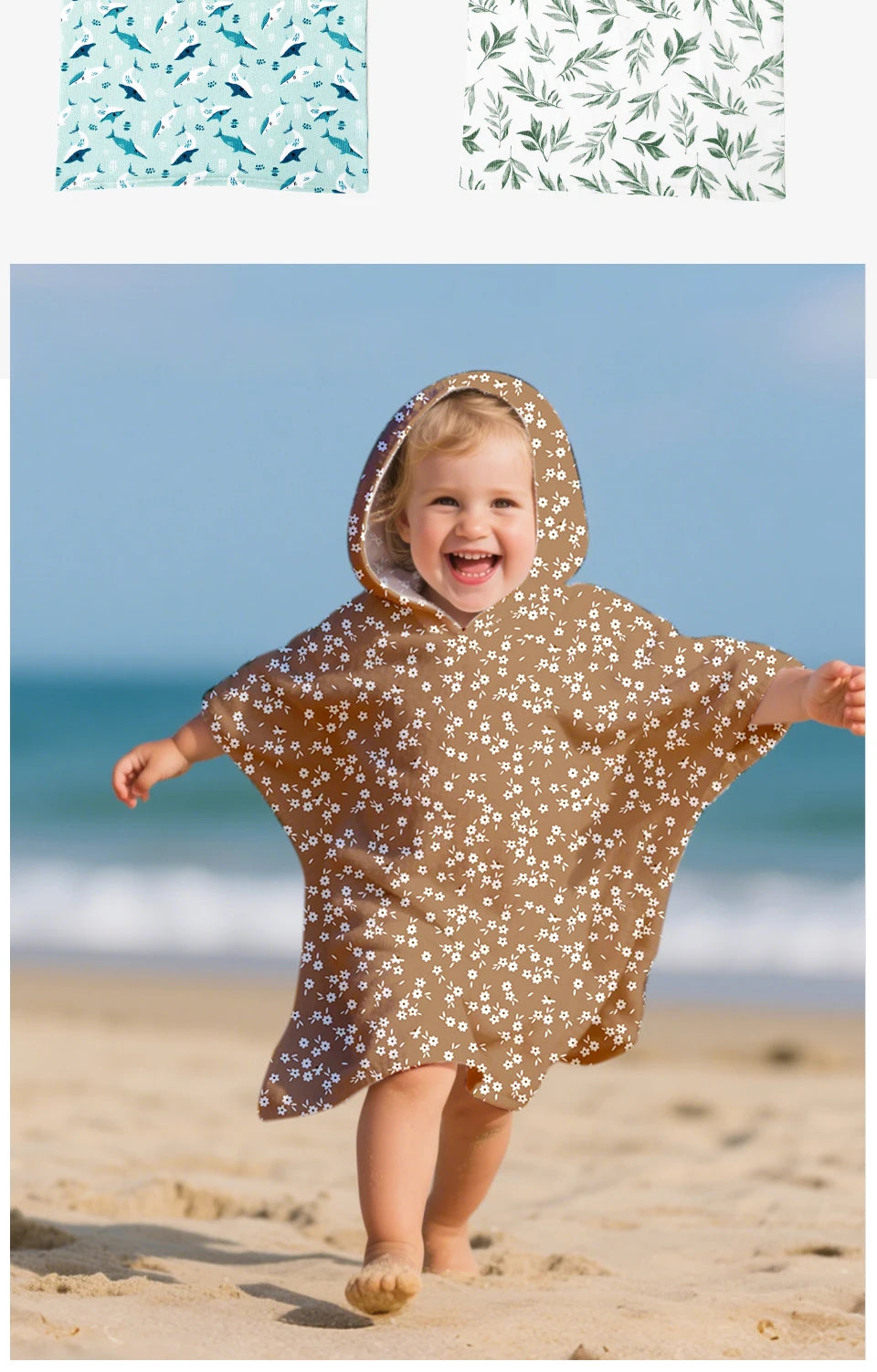 Happyflute Baby Hooded Towel – Ultra Soft Microfiber Quick Dry Bath Towel for Infants, Toddlers & Kids