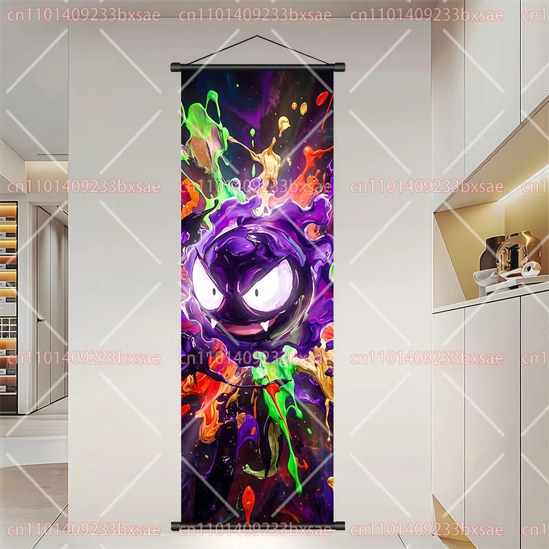 Póster HD de desplazamiento de pared de anime de Pokémon – Dragonite, Gengar, Pikachu, Charizard y legendarios