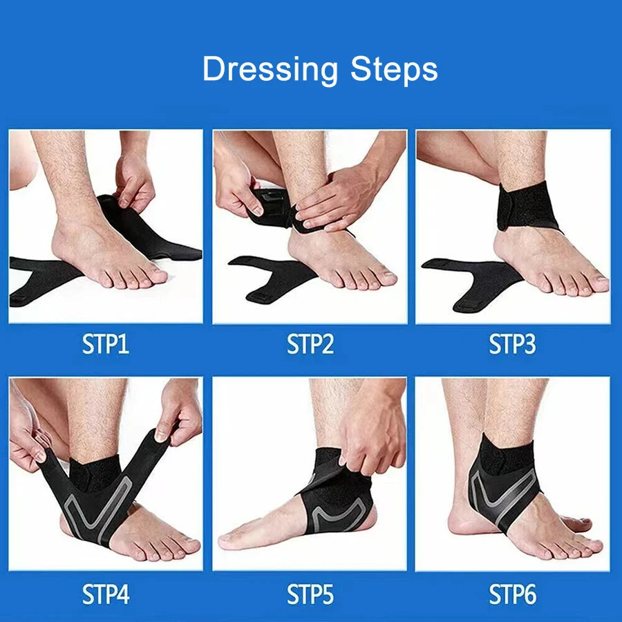 WRELS Sports Ankle Brace – Adjustable Compression Support Sleeve with Breathable Elastic Strap for Fitness & Athletics