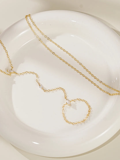 Pulsera de dedo con cadena ultradelgada de 2 piezas – Joyas de cadena de mano minimalistas en capas para mujer | Accesorio de moda diario