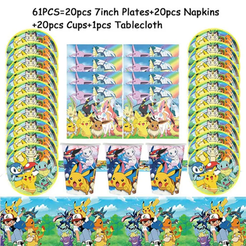 Pokémon Birthday Gift Bags – Pikachu Candy Loot Bags for Party Decorations, Goody Bags & Fillers Supplies