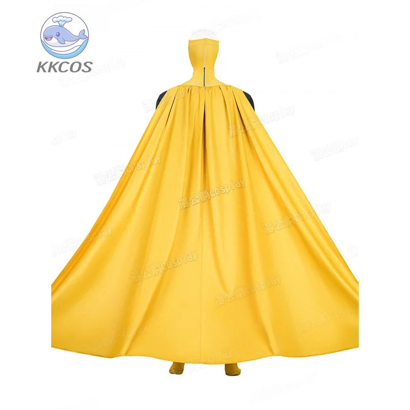 Invincible Inspired Sinister Mark Cosplay Costume – Men’s Yellow Uniform Disguise Outfit for Anime Halloween, Carnival & Party Roleplay
