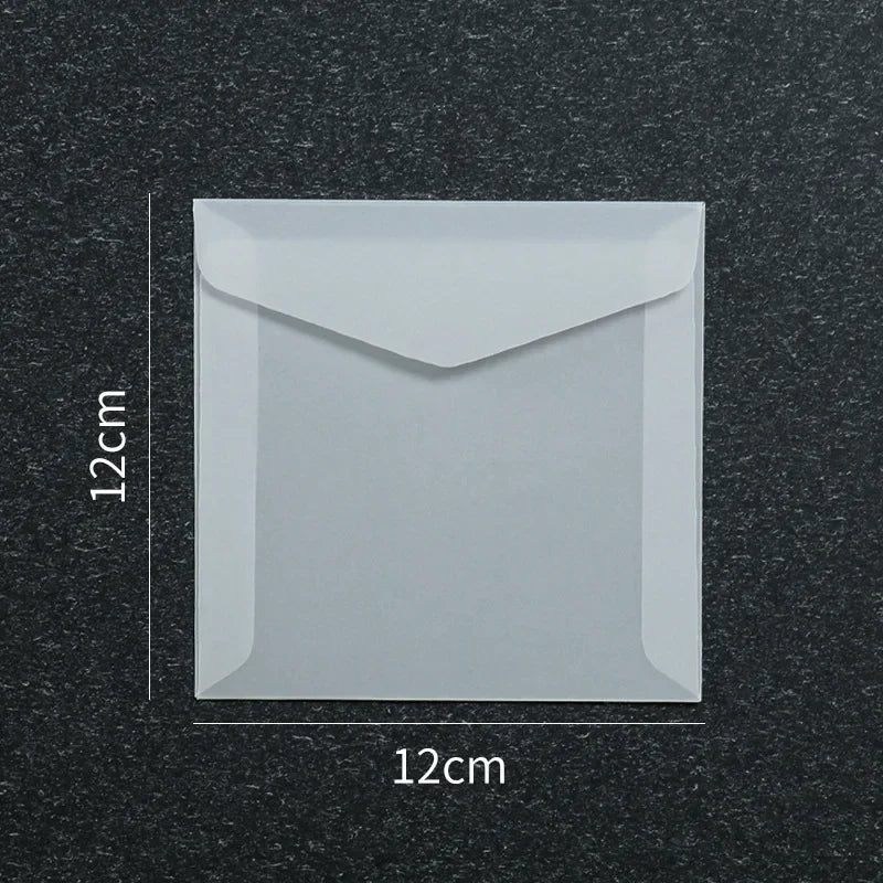 Lot de 50 enveloppes vierges translucides pour invitations, cartes postales, cartes de mariage, courriers professionnels et cartes cadeaux