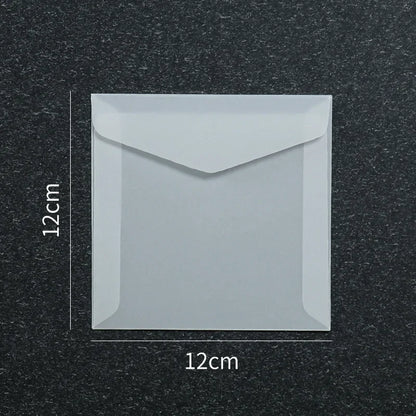Lot de 50 enveloppes vierges translucides pour invitations, cartes postales, cartes de mariage, courriers professionnels et cartes cadeaux