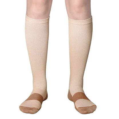 Compression Socks 20–30mmHg Knee High Support Stockings for Men & Women – Running, Cycling & Varicose Vein Relief (EU 36–50)