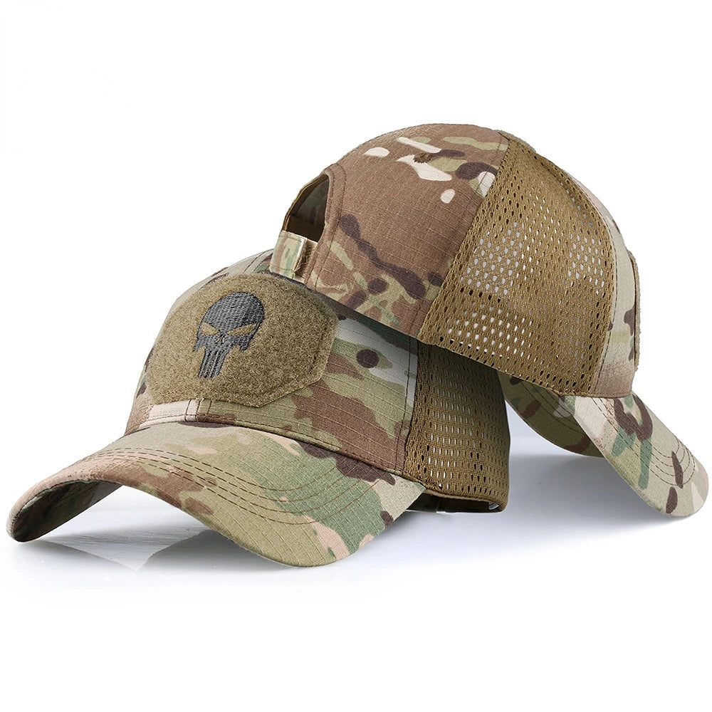 2026 Unisex Summer Baseball Cap – Breathable Sun Protection Hat for Men & Women, Outdoor Sports Skull Head Cap