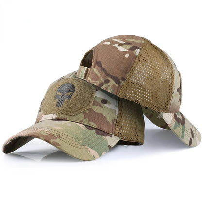 2026 Unisex Summer Baseball Cap – Breathable Sun Protection Hat for Men & Women, Outdoor Sports Skull Head Cap