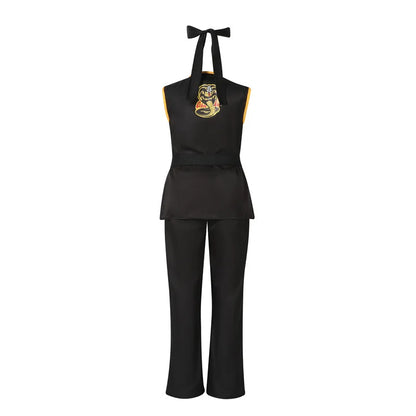 The Karate Kid Cobra Kai Cosplay Costume – Martial Arts Kimono Uniform with Headband, Taekwondo Training & Halloween Party Outfit