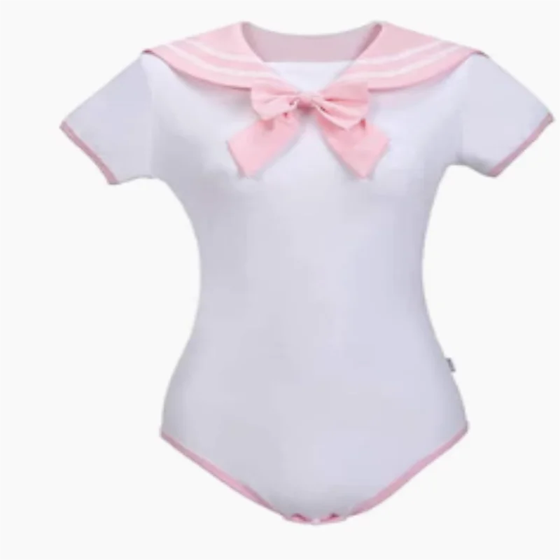 Sailor Moon Cosplay Romper Costume – Cute Girl Cotton Bodysuit Set | Pleated Skirt Pajama-Style Outfit (Women / Party Wear)