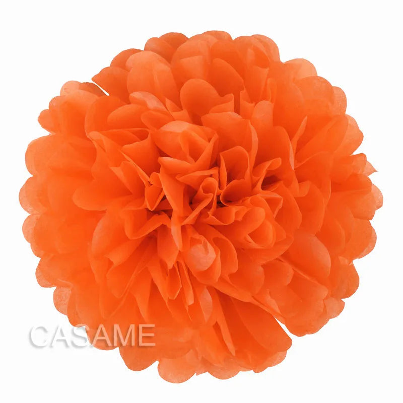 5PCS Tissue Paper Pom Poms – 4–12 Inch Paper Flower Balls for Weddings, Birthdays & Party Decorations