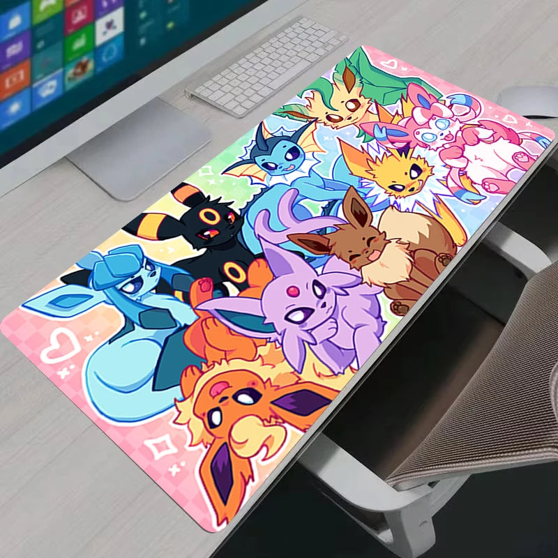 Pokémon Eevee Kawaii Gaming Mouse Pad – Anime Rubber Desk Mat for PC, Laptop & Keyboard Setup
