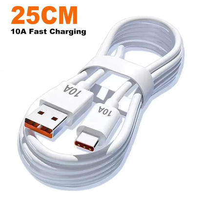 5-in-1 240W GaN Desktop Charger – 3PD + 2USB Fast Charging Adapter with 10A USB-C Cable for iPhone 17/16 Pro, Samsung & Laptops