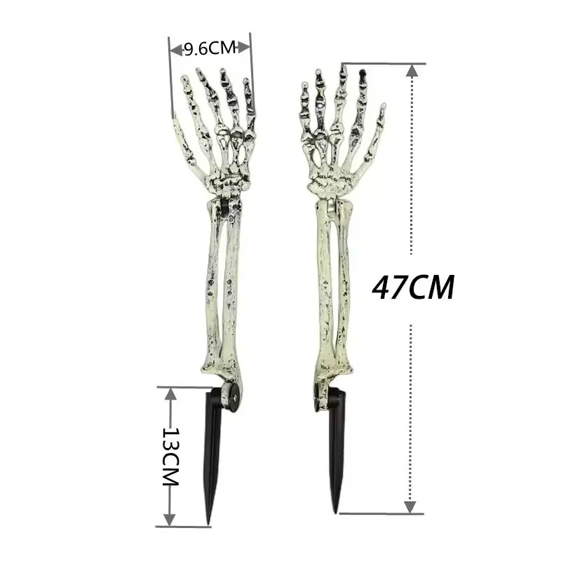 2PCS Halloween Solar Ghost Hand Garden Lights – Waterproof Outdoor LED Stake Lamps for Yard, Garden, Festival & Horror Atmosphere Decor