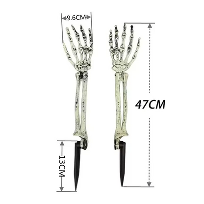 2PCS Halloween Solar Ghost Hand Garden Lights – Waterproof Outdoor LED Stake Lamps for Yard, Garden, Festival & Horror Atmosphere Decor