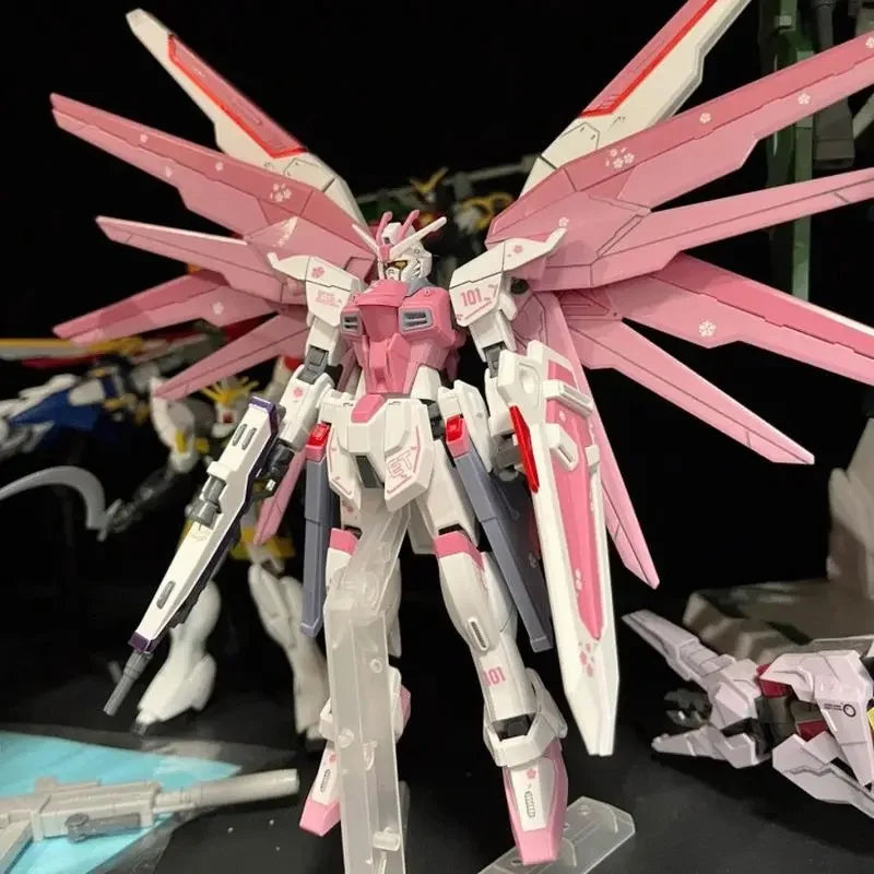 HG 1/144 ZGMF-X10A Freedom Gundam Cherry Blossom Edition – Pink Color Scheme Mecha Assembly Model, Anime Action Figure & Collectible Gift
