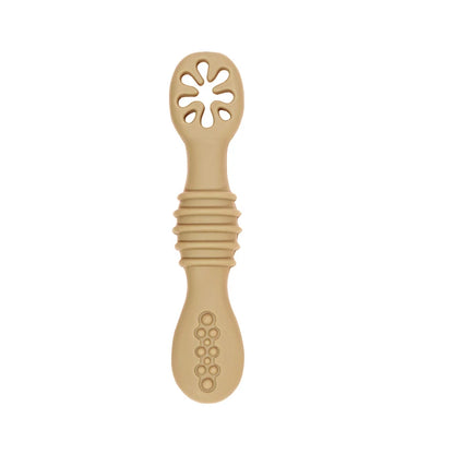 Lot de cuillères d'alimentation en silicone pour bébé – Cuillère douce à double embout pour purées, céréales de riz et sevrage autonome