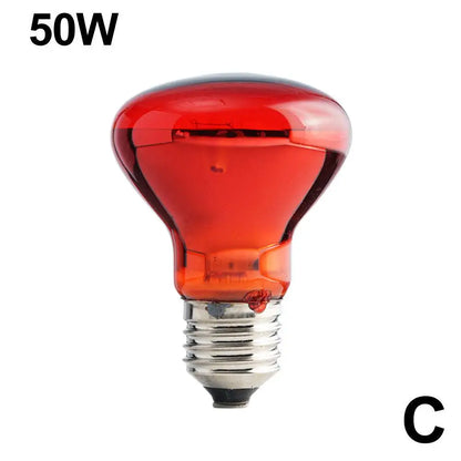 E27 Infrared Poultry Heat Bulb 25W-100W – Adjustable Heat Lamp for Reptiles, Amphibians, Plants, Pets & Livestock