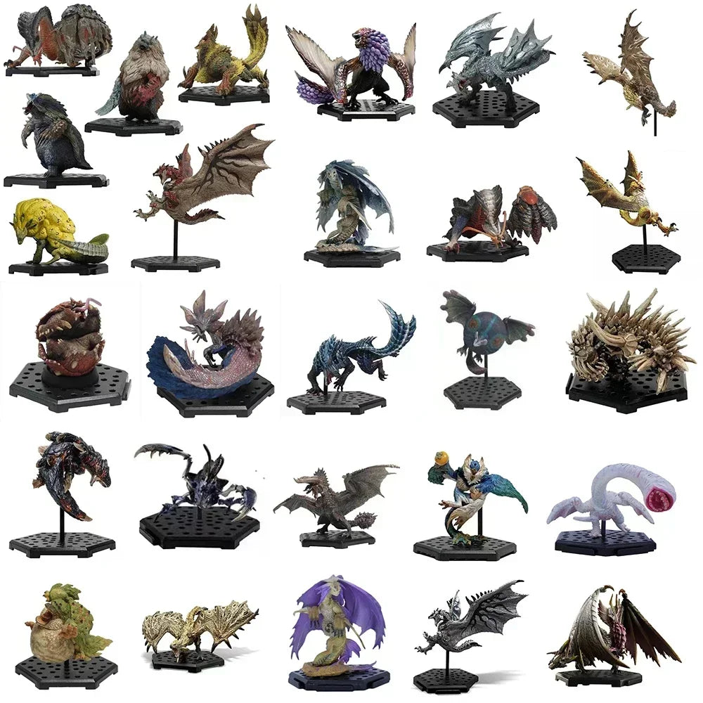 Monster Hunter World: Iceborne PVC Action Figure Model – Basarios, Nergigante, Tigrex Hot Dragon Collectible Decoration Toy