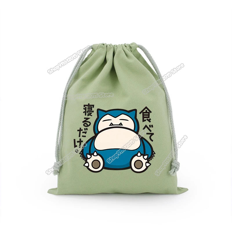 Pokémon Drawstring Storage Bags – Pikachu, Squirtle, Charmander & Charizard Party Gift Pouch
