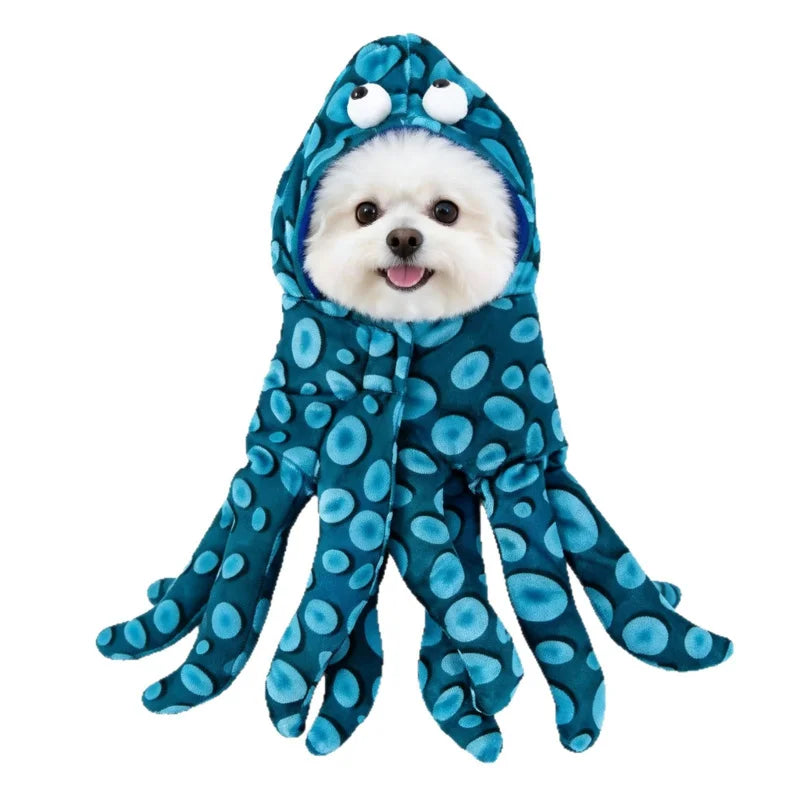 Funny Halloween Pet Transformation Costume – Cute Costume Outfit for Small Dogs & Cats, Creative Pet Clothing for Halloween Parties & Dress-Up