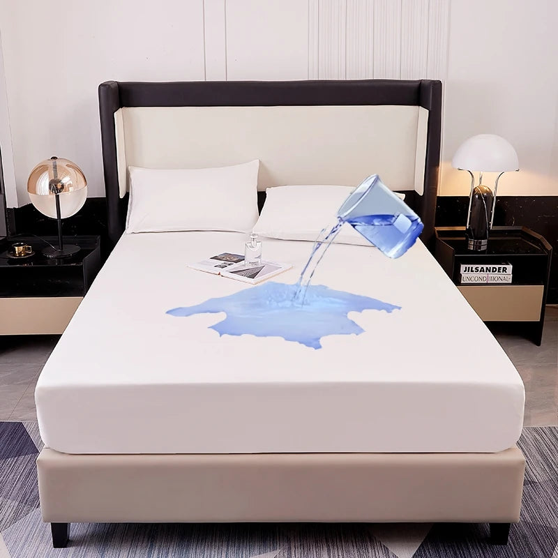 Kuup Waterproof Mattress Protector – Soft Breathable Fitted Mattress Cover with Elastic Band