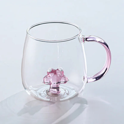 3D Animal Glass Coffee Mug – Heat-Resistant Figurine Drinking Cup with Cute Squirrel & Cactus Design, Novelty Christmas Gift for Women