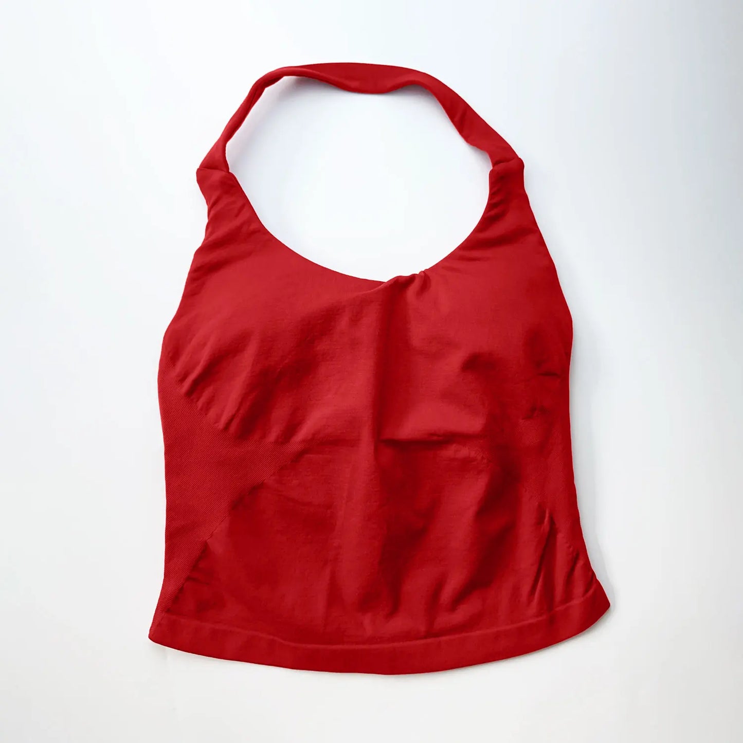 Top Deportivo Largo con Tiras para Mujer NCLAGEN – Top Halter Acolchado para Gimnasio, Yoga, Pilates, Correr y Entrenamientos de Fitness
