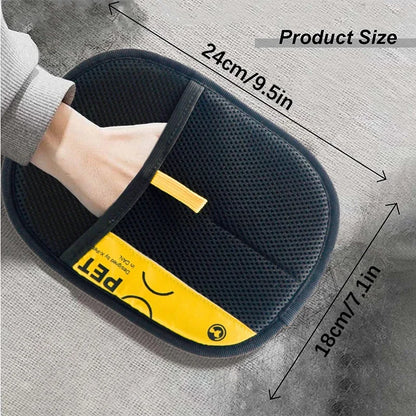 Guante quitapelos para mascotas – Cepillo rodillo quita pelusas 2 en 1 lavable y reutilizable para perros y gatos