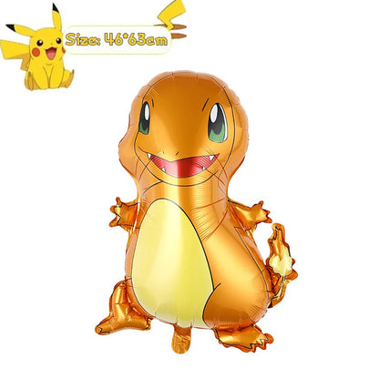 Pokémon Birthday Party Decorations – Huge Charizard & Pikachu Aluminum Foil Balloons for Kids Party Supplies & Guest Gifts