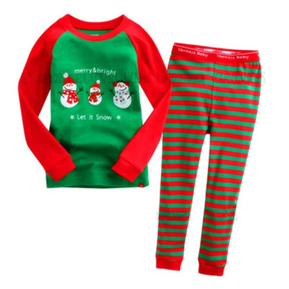 Little Maven Kids' Cotton Clothing Set – Boys & Girls Christmas T-Shirt Top & Pants Outfit for Autumn & Winter, 2-Piece Children's Clothes