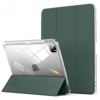 iPad Case with Pencil Holder for iPad A16, A19, 12th & 11th Gen (2026), Air 11/13, Air 8 M4/M3/M2, Pro 11/12.9/13 M4 & M5, Air 4/5, 10.9, 10.5, 10.2 & 9.7