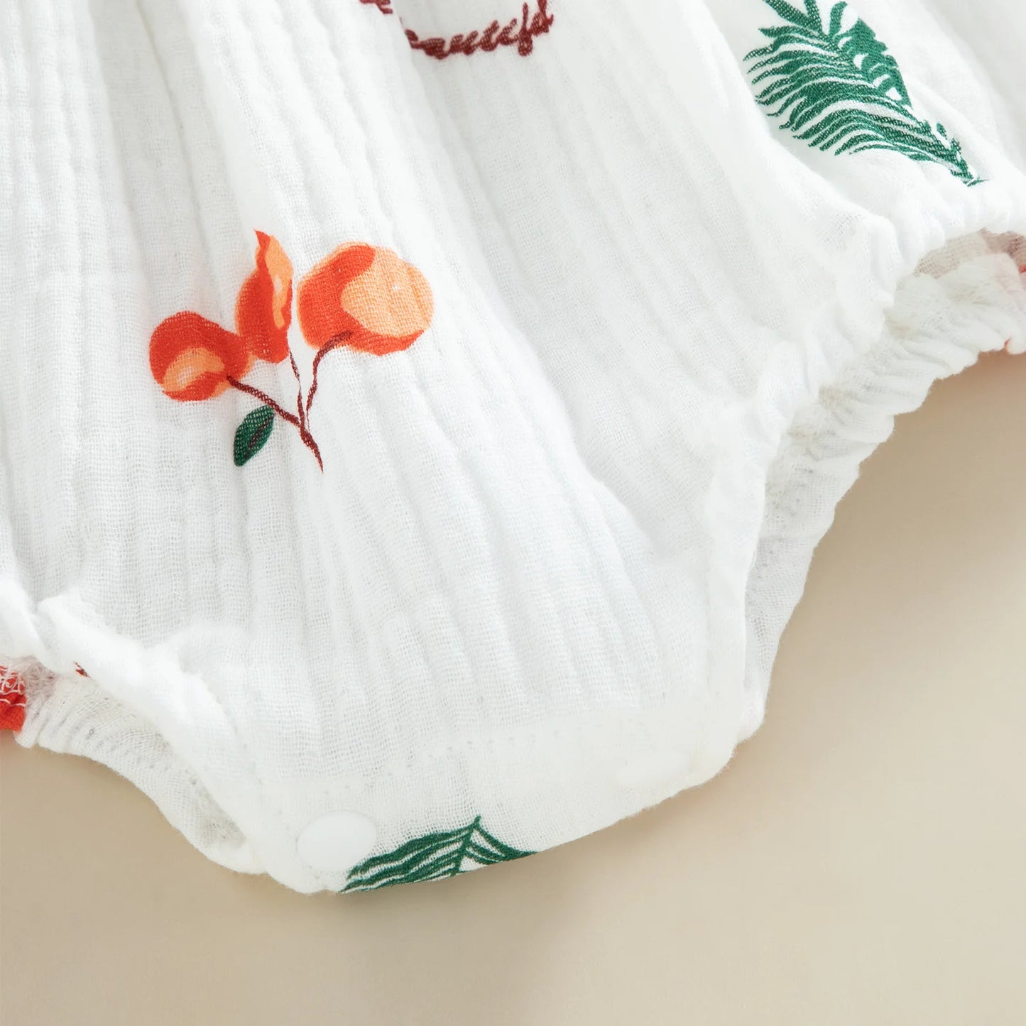 Pudcoco Conjunto de verano de 2 piezas para bebé niña, pelele estampado sin mangas con diadema, 0-18 meses