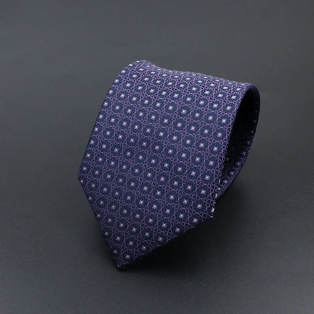 Corbata de hombre de fantasía con perro de dibujos animados, Paisley, rayas y lunares para negocios y bodas