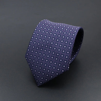 Corbata de hombre de fantasía con perro de dibujos animados, Paisley, rayas y lunares para negocios y bodas