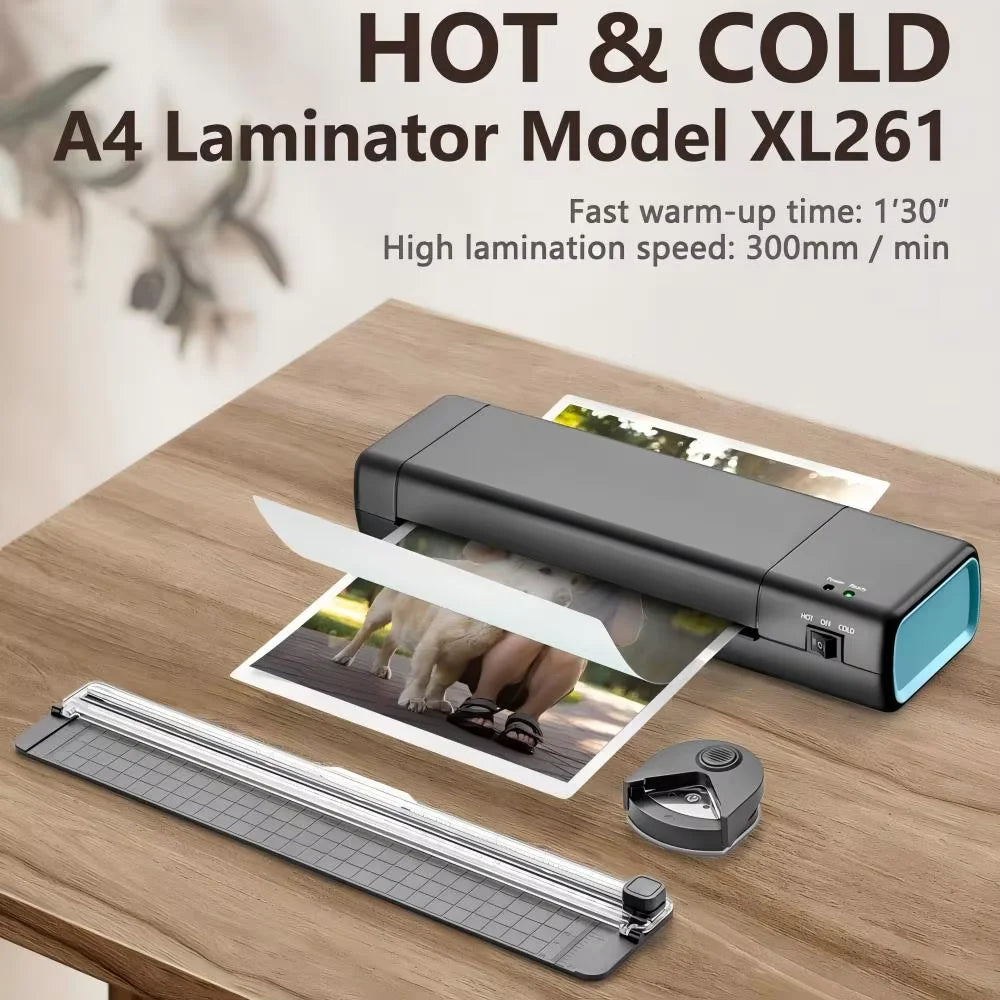 9-Inch A3/A4 Laminating Machine – Fast 90-Second Preheat Hot & Cold Laminator for Documents, Photos, Cards & Office Use
