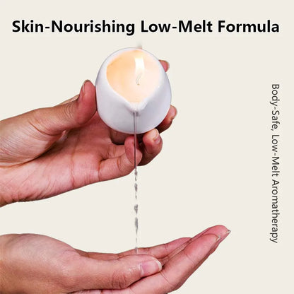 1PC Luxury Massage Oil Candle – Scented Aromatherapy Candle for Relaxation & Skin Moisturizing, Body Oil Candle for Spa & Self-Care