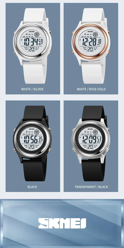 SKMEI 2094 Waterproof Shockproof Digital Sport Watch (Women’s Luxury Countdown Stopwatch)