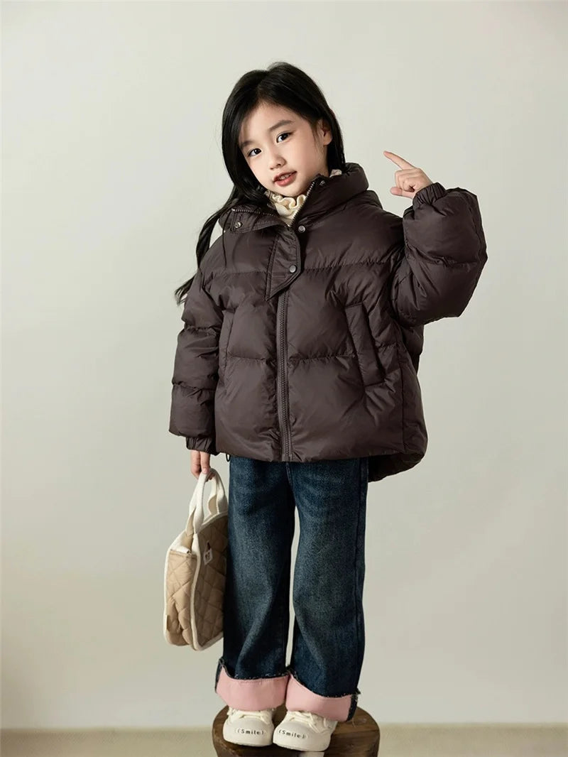 Kids’ Warm Hooded Winter Coat – Cotton-Padded Jacket for Boys & Girls, Autumn and Winter Outerwear for Ages 3–12 Years