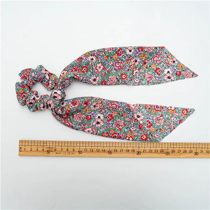Korean Dots Scrunchie Hair Tie – Long Scarf Ponytail Elastic Hair Band for Women | Sweet Fashion Hair Accessories