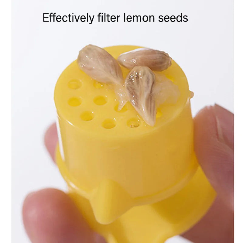 Portable Lemon Squeezer – Reusable Lightweight Manual Citrus Juicer with Built-In Filter, Washable Fruit Reamer for Home & Travel