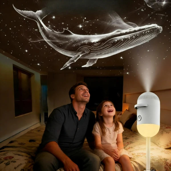 2-in-1 Galaxy Star Projector Night Light – Mini Starry Sky Ambient Lamp for Bedroom, Sleep & Home Decoration