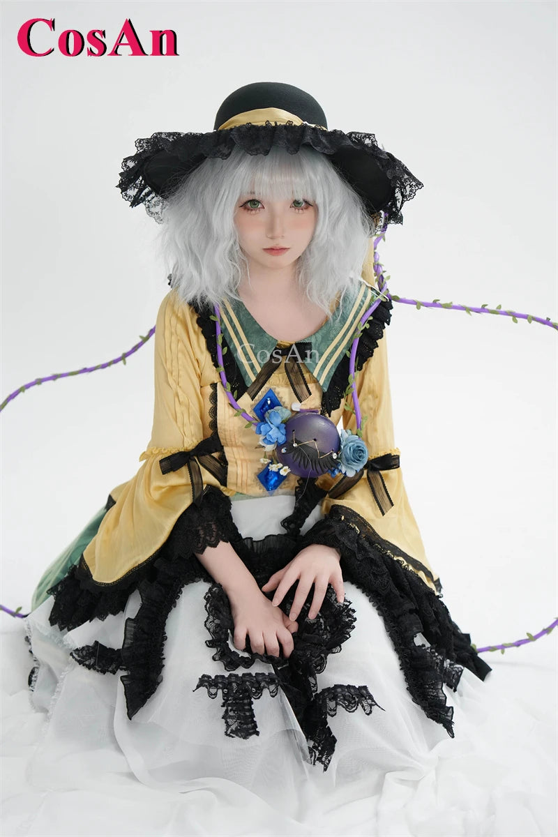 Touhou Project Komeiji Koishi Cosplay Costume Dress – Elegant Sweet Formal Outfit for Game Cosplay, Party, Halloween & Roleplay Wear