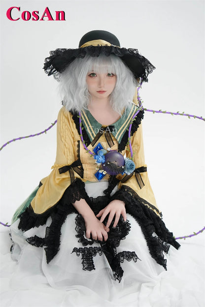 Touhou Project Komeiji Koishi Cosplay Costume Dress – Elegant Sweet Formal Outfit for Game Cosplay, Party, Halloween & Roleplay Wear