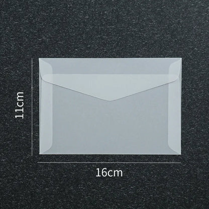 Lot de 50 enveloppes vierges translucides pour invitations, cartes postales, cartes de mariage, courriers professionnels et cartes cadeaux