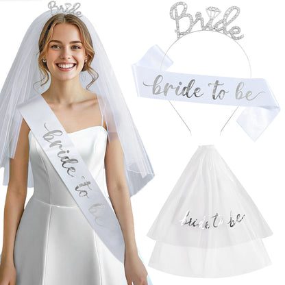 Bride-to-Be Bridal Sash – Bachelorette Party & Bridal Shower Wedding Accessory Gift