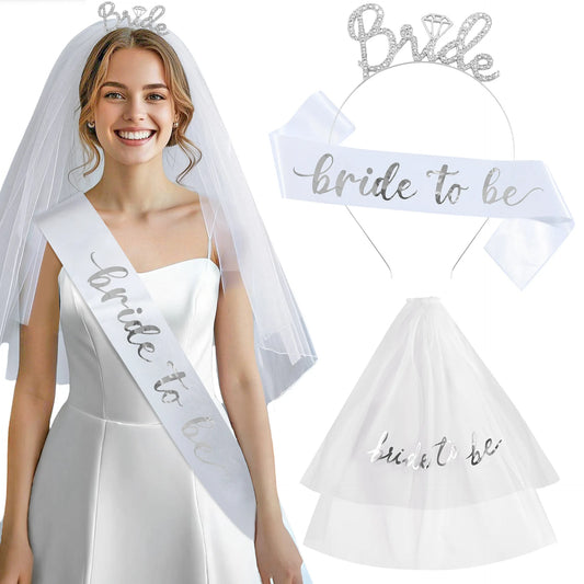 Écharpe de mariée pour future mariée – Cadeau accessoire de mariage pour enterrement de vie de jeune fille et douche nuptiale
