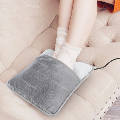 Calentador Eléctrico de Pies USB – Calienta Pies Suave de Peluche para el Hogar, la Oficina y el Dormitorio
